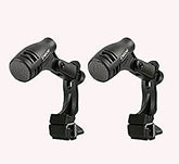 2x Pulse D-606 Tom / Snare Mic inc. clip de tambour à montage sur choc